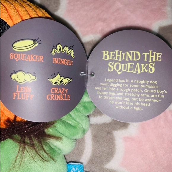 NEW BARKBOX HALLOWEEN DOG TOY CALLED GOURD BOY SIZE M-L - Picture 3 of 6